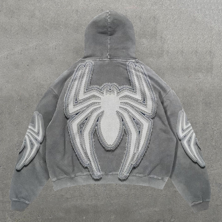 Personalized Spider Print Long Sleeve Hoodies