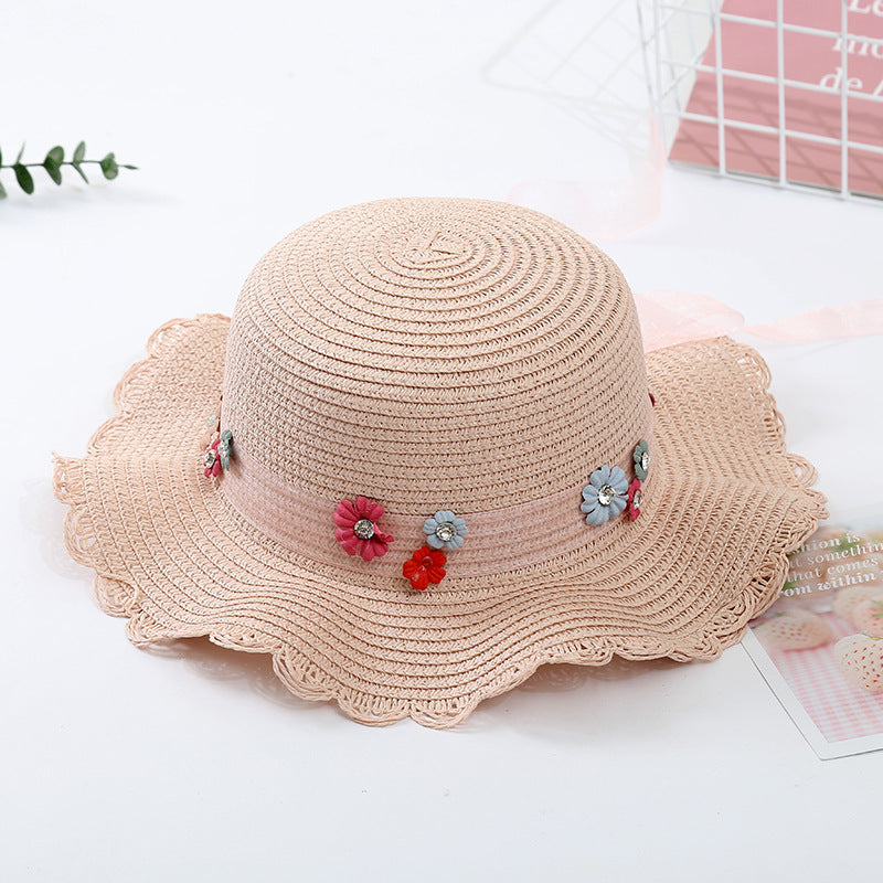 bow wavy edge beach hat