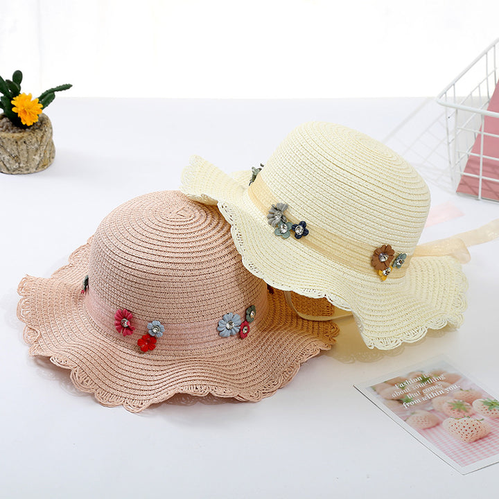 bow wavy edge beach hat