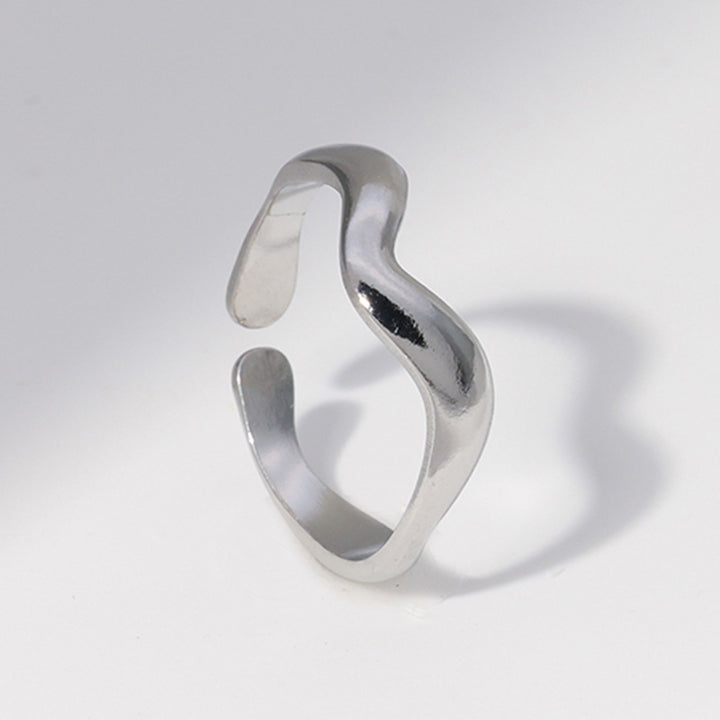 Cold style niche design sense ring stainless steel tail ring