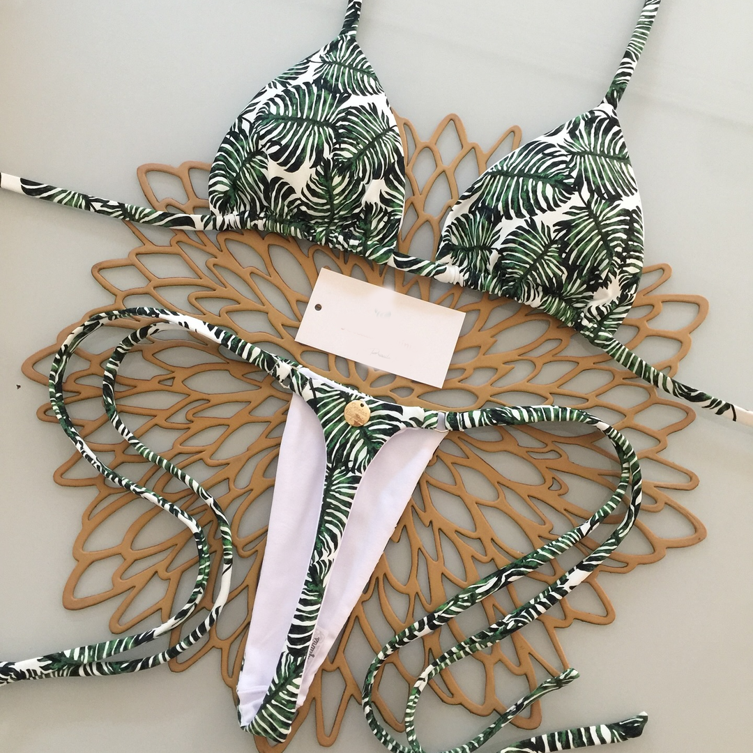 Holiday style leaf bikini