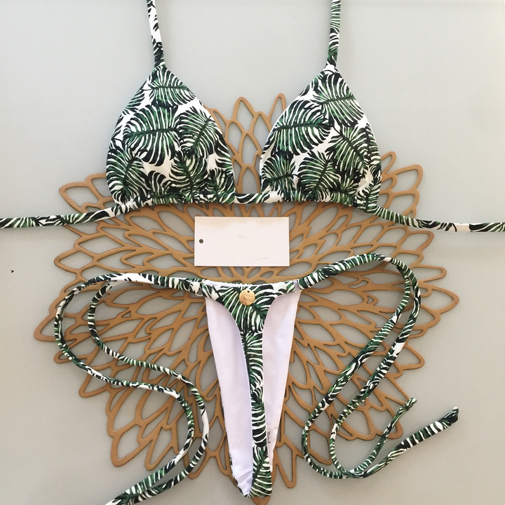 Holiday style leaf bikini