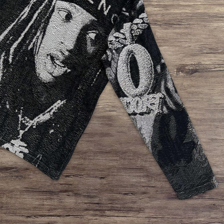 Casual Street Rap Blanket Print Hoodie