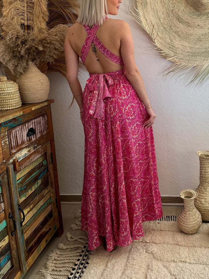 Fashionable Bohemian Resort Maxi Dress