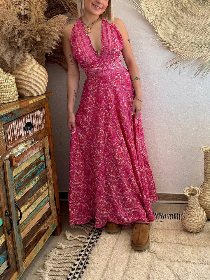 Fashionable Bohemian Resort Maxi Dress