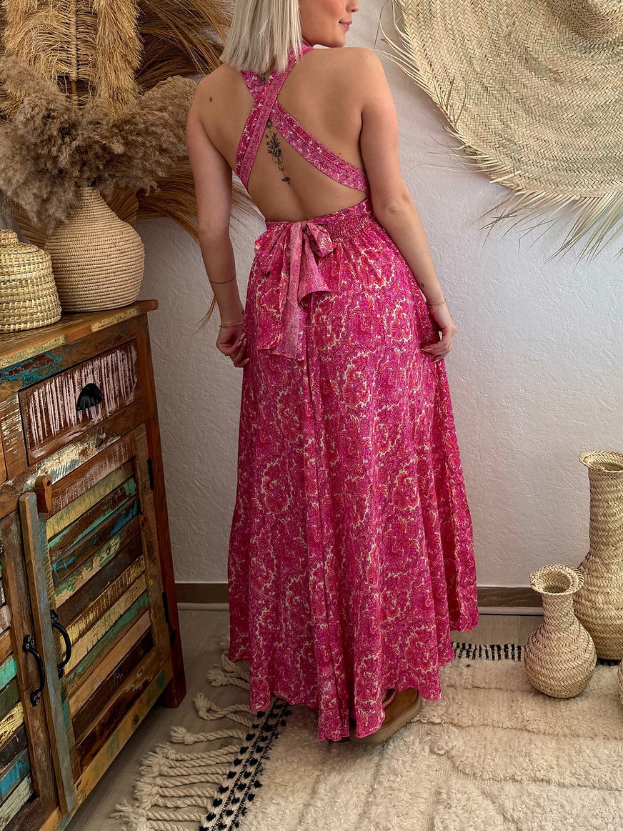 Fashionable Bohemian Resort Maxi Dress