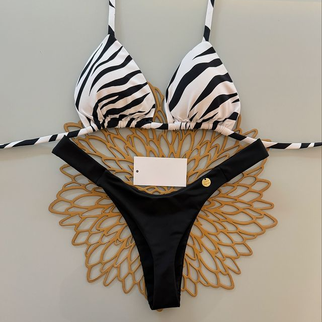 Zebra print bikini