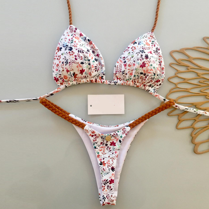 Holiday floral bikini