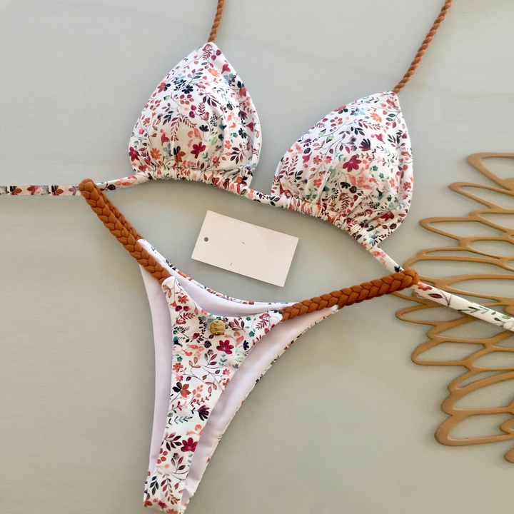 Holiday floral bikini