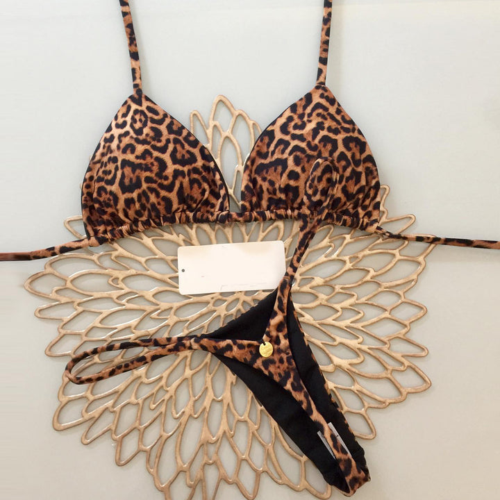 sexy leopard print bikini