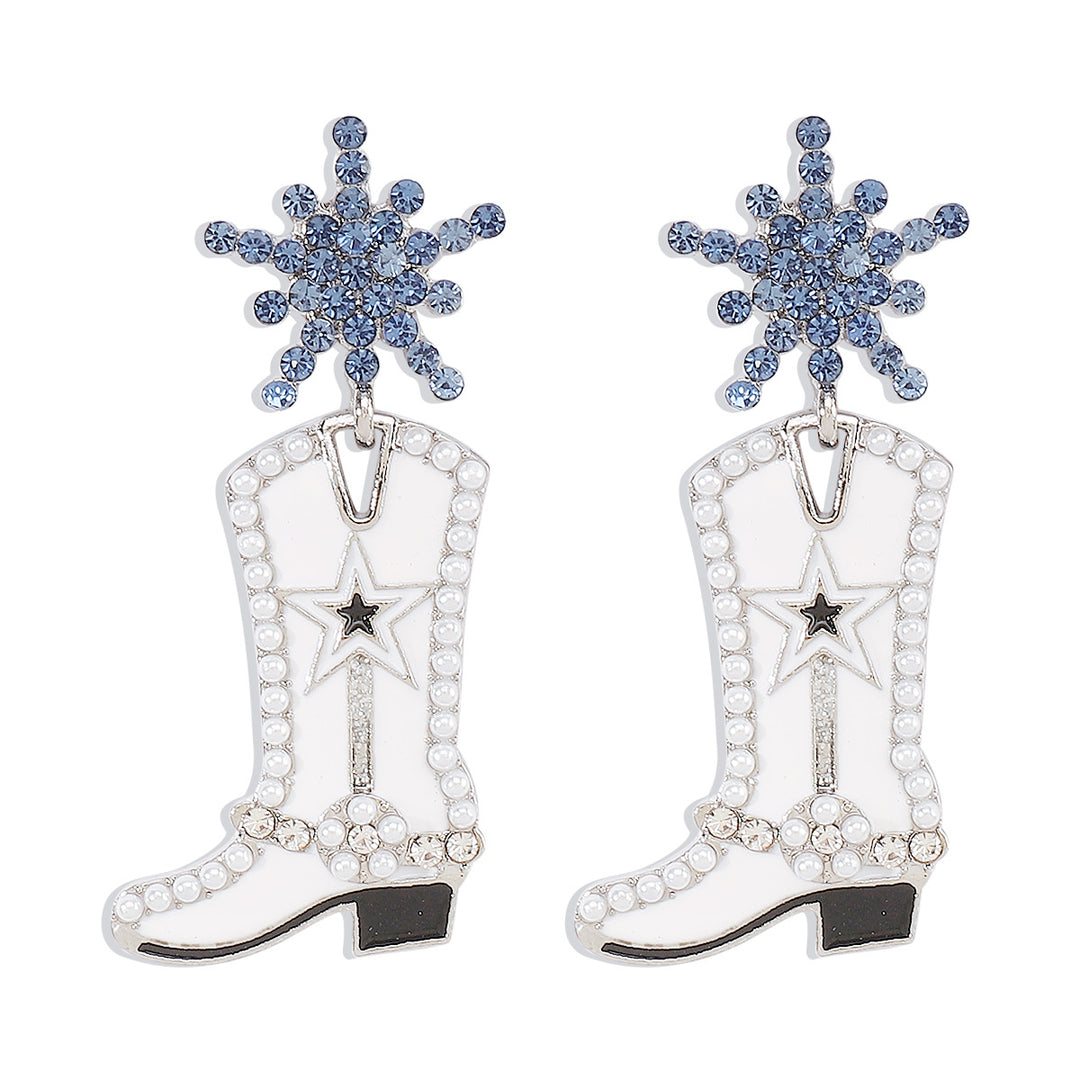 Exaggerated fashionable and creative boots earrings