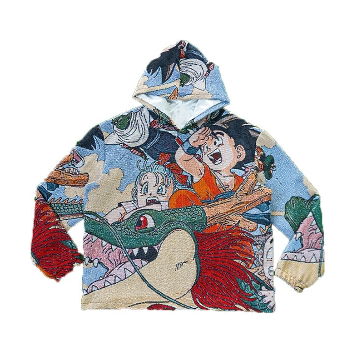 Retro Anime Tapestry Hoodie