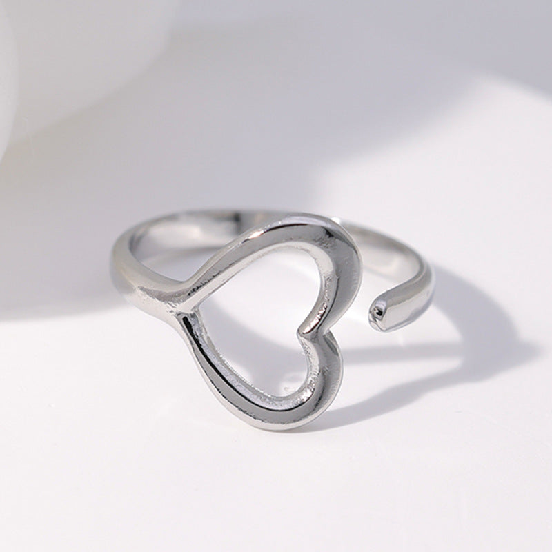 Heart Shape Open Index Finger Ring