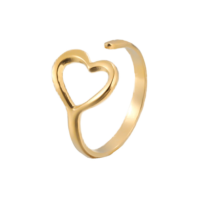 Heart Shape Open Index Finger Ring