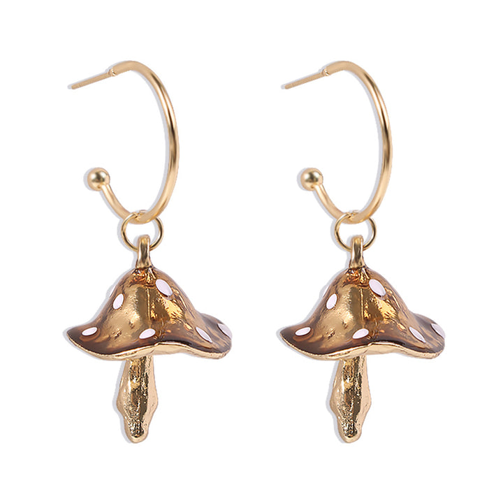 Dreamy and cute little forest mushrooms earrings