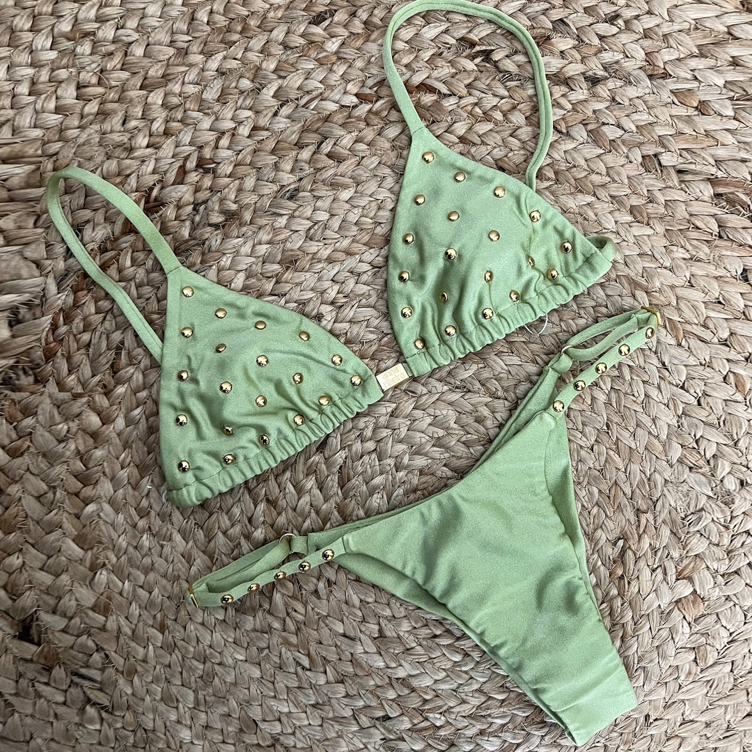 Rivet two-piece sexy bikini