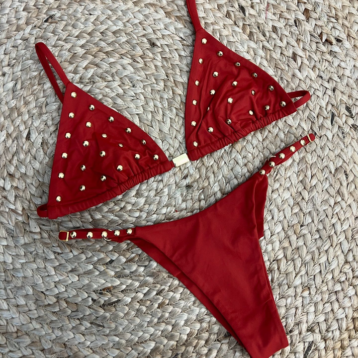 Rivet two-piece sexy bikini