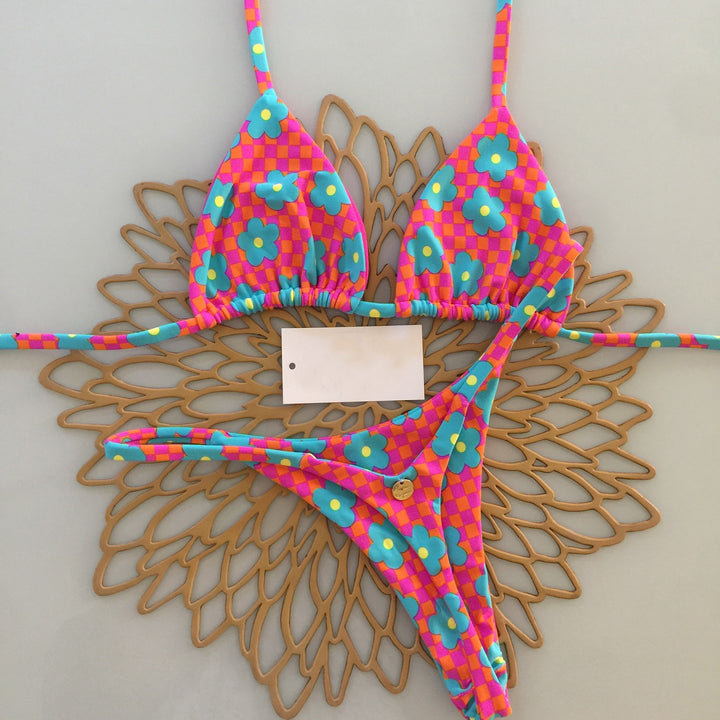 Flower two-piece bikini