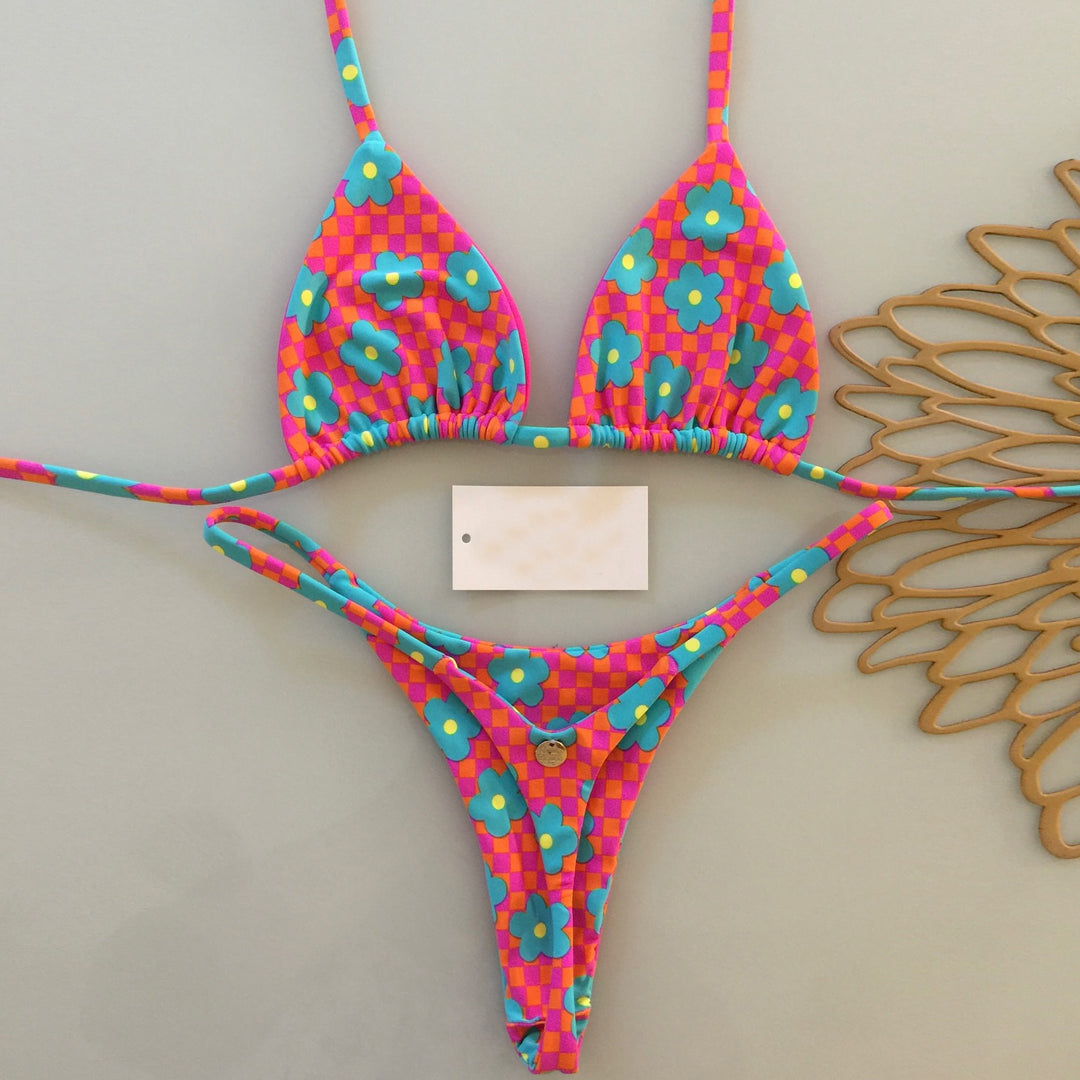 Flower two-piece bikini