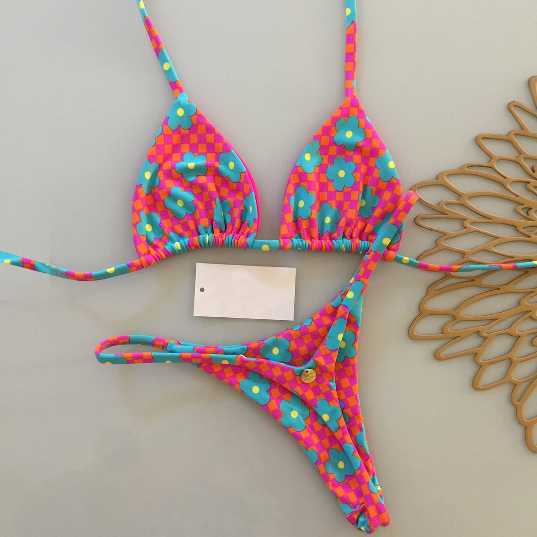 Flower two-piece bikini