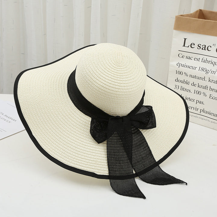 Ladies Dayan sun hat tricot straw hat