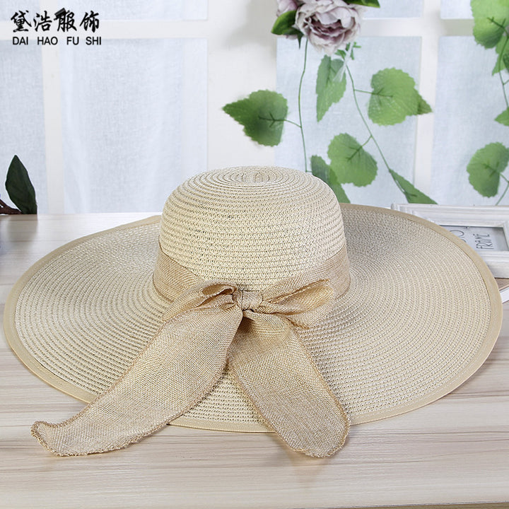 Ladies Dayan sun hat tricot straw hat