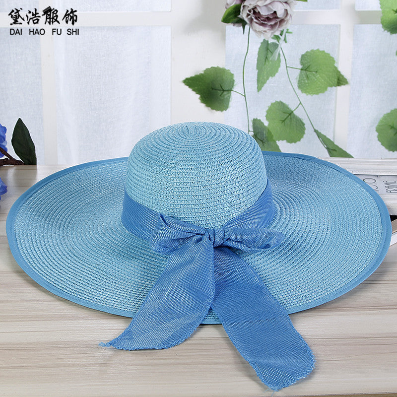 Ladies Dayan sun hat tricot straw hat