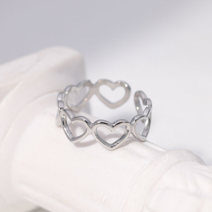 Heart Shape Open Ring