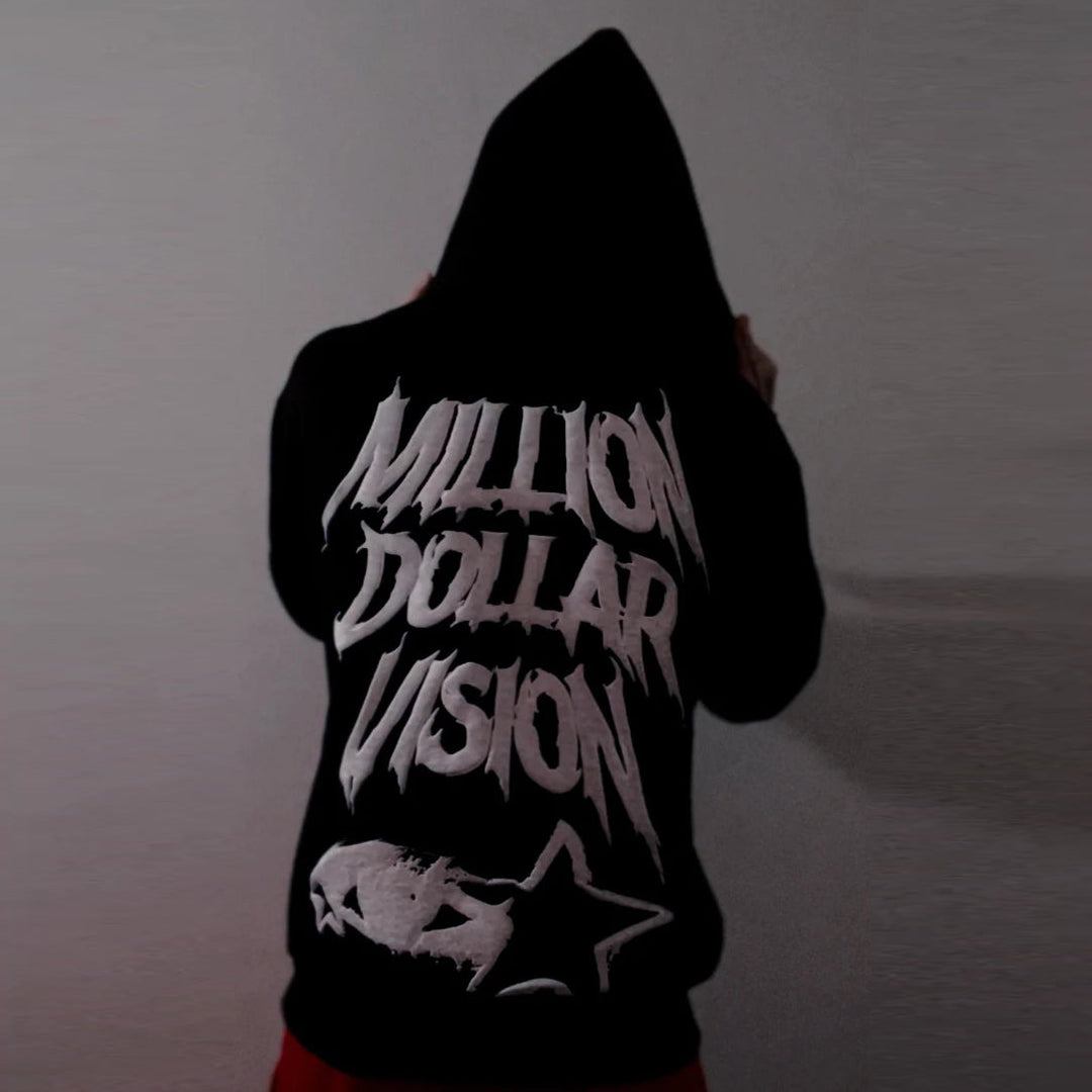 Millioim dollar vision casual street zip hoodie