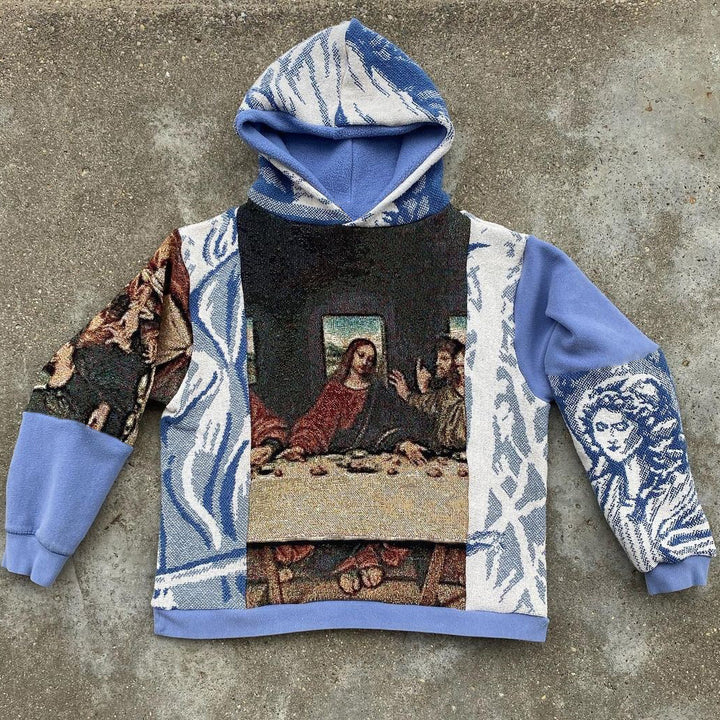 Casual Print Long Sleeve Hoodie