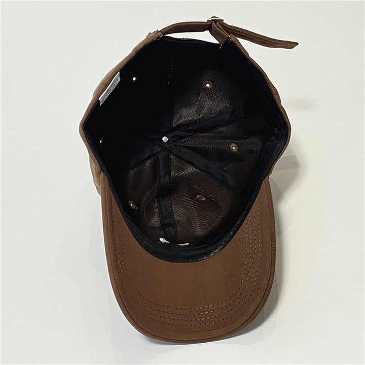 Letter three-dimensional embroidered sunshade baseball cap casual soft top cap