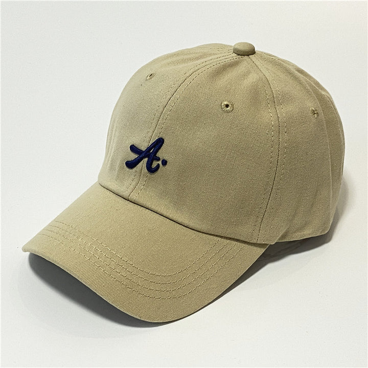 Letter three-dimensional embroidered sunshade baseball cap casual soft top cap