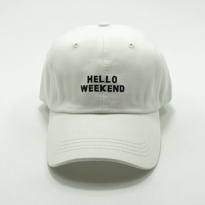 Letter three-dimensional embroidered sunshade baseball cap casual soft top cap