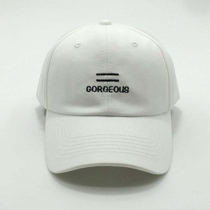 Letter three-dimensional embroidered sunshade baseball cap casual soft top cap