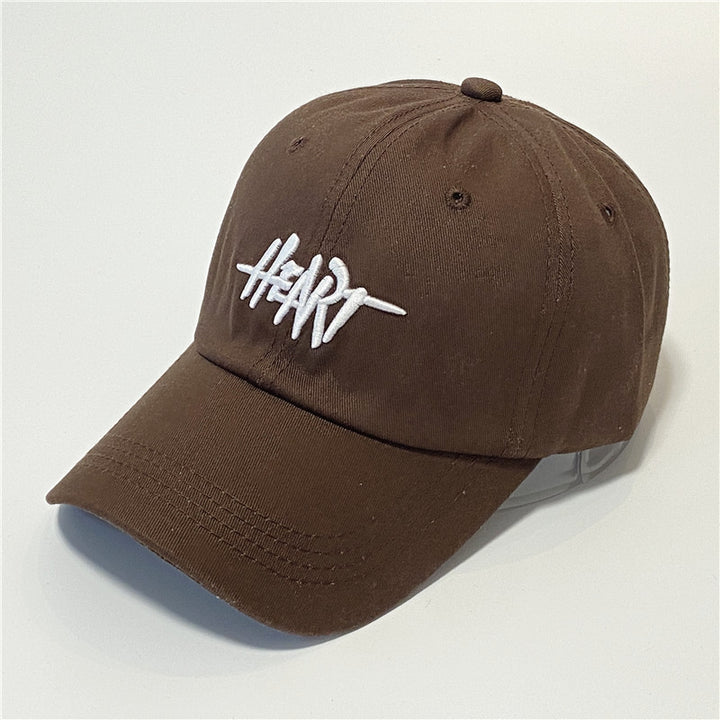 Letter three-dimensional embroidered sunshade baseball cap casual soft top cap