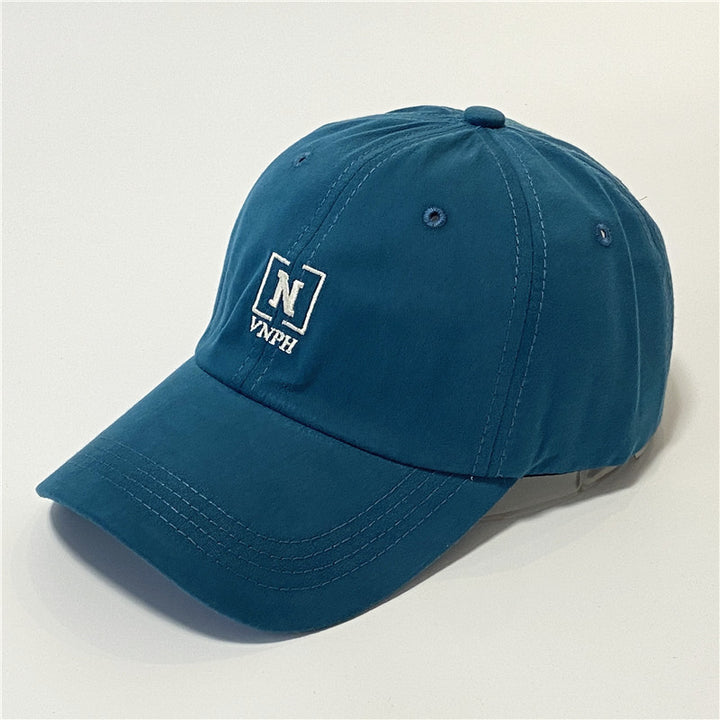 Letter three-dimensional embroidered sunshade baseball cap casual soft top cap