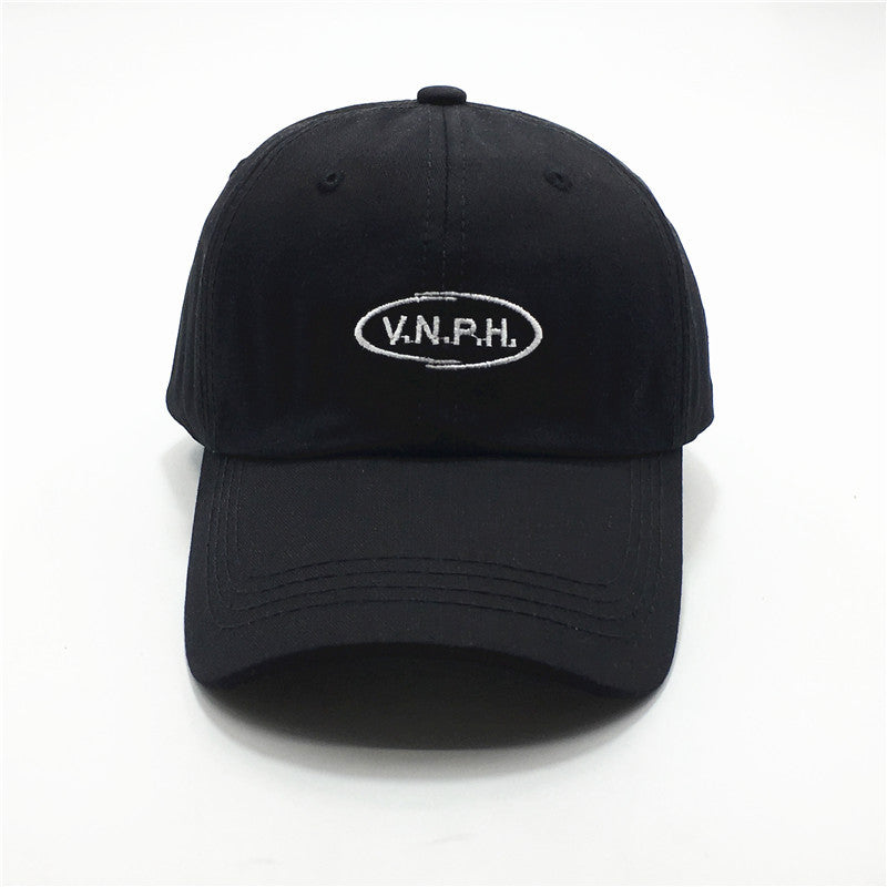 Letter three-dimensional embroidered sunshade baseball cap casual soft top cap