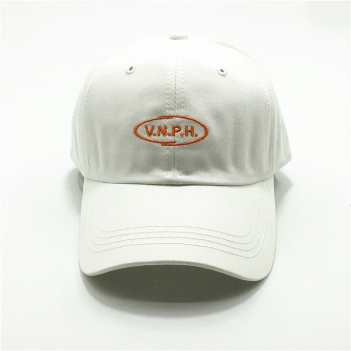 Letter three-dimensional embroidered sunshade baseball cap casual soft top cap