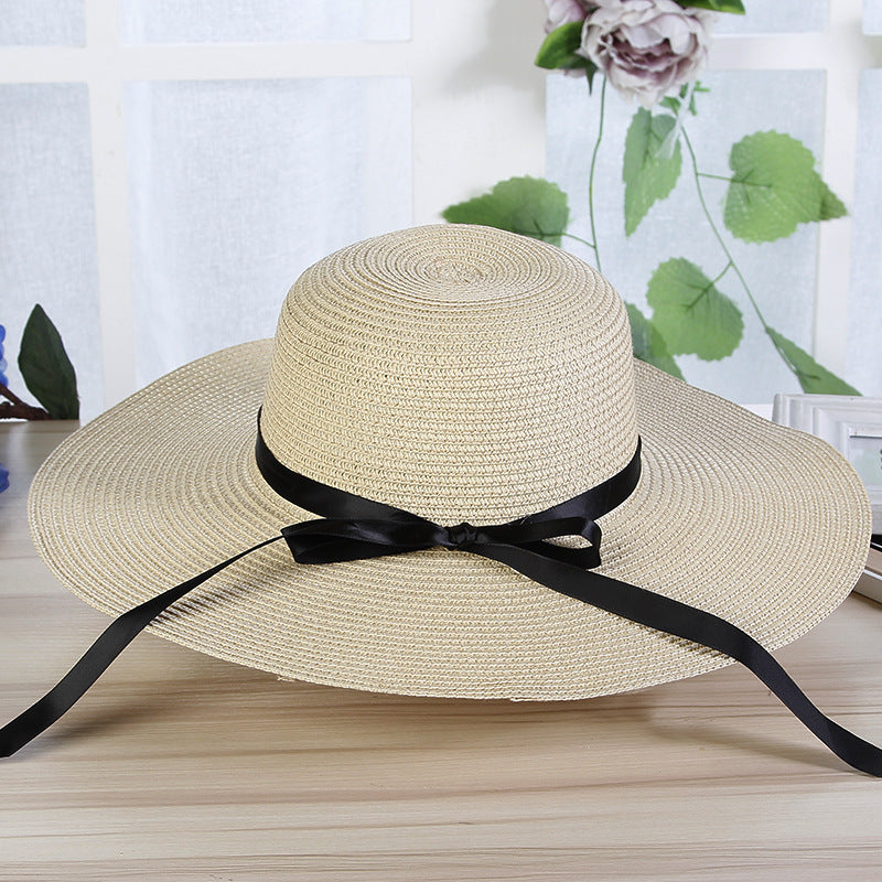 Fashion hat women's beach sun hat beach travel holiday straw hat