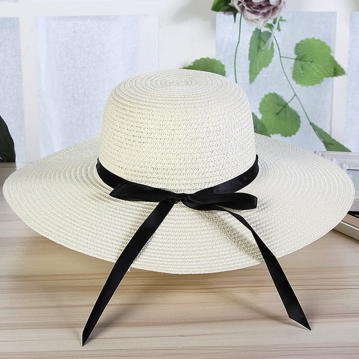 Fashion hat women's beach sun hat beach travel holiday straw hat