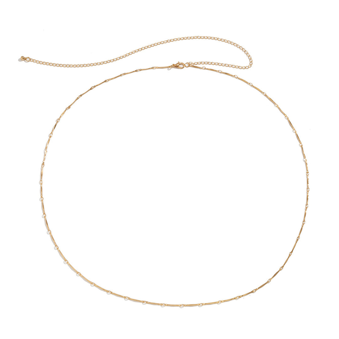 Simple retro metal thin chain waist chain