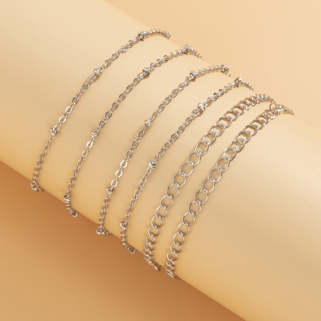 Simple retro metal thin chain waist chain