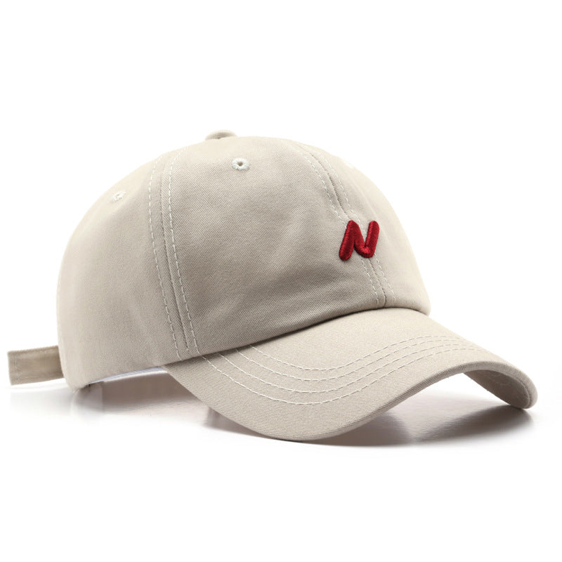 Letter Embroidered Soft Top Cap Spring/Summer Outdoor Men's Casual Sunscreen Sunshade Women's Baseball Cap