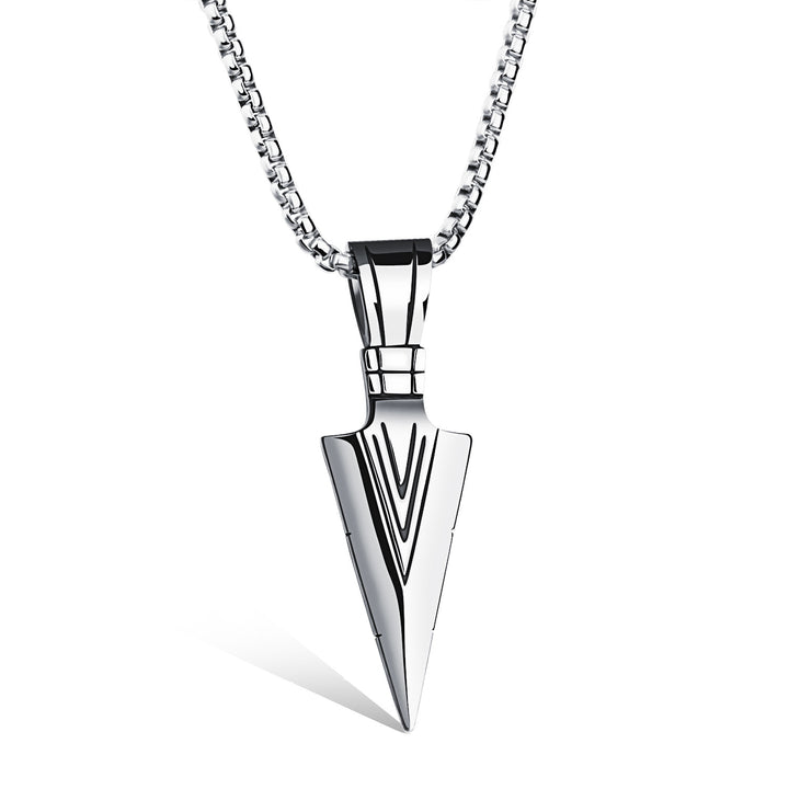 Fashion Personality Spearhead Pendant Street Hip Hop Necklace