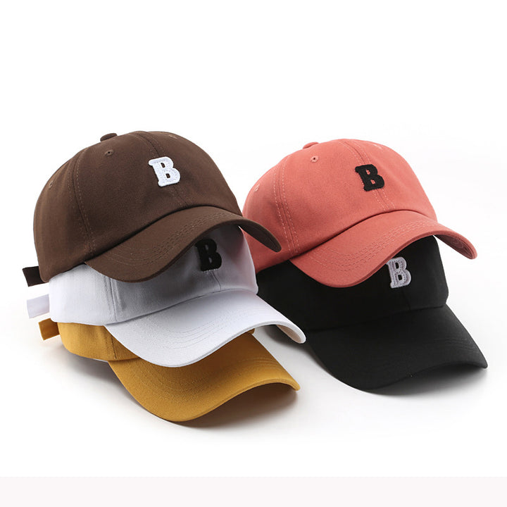 Letter embroidery curved brim caps outdoor men's sports travel baseball caps women's sun-proof sunshade