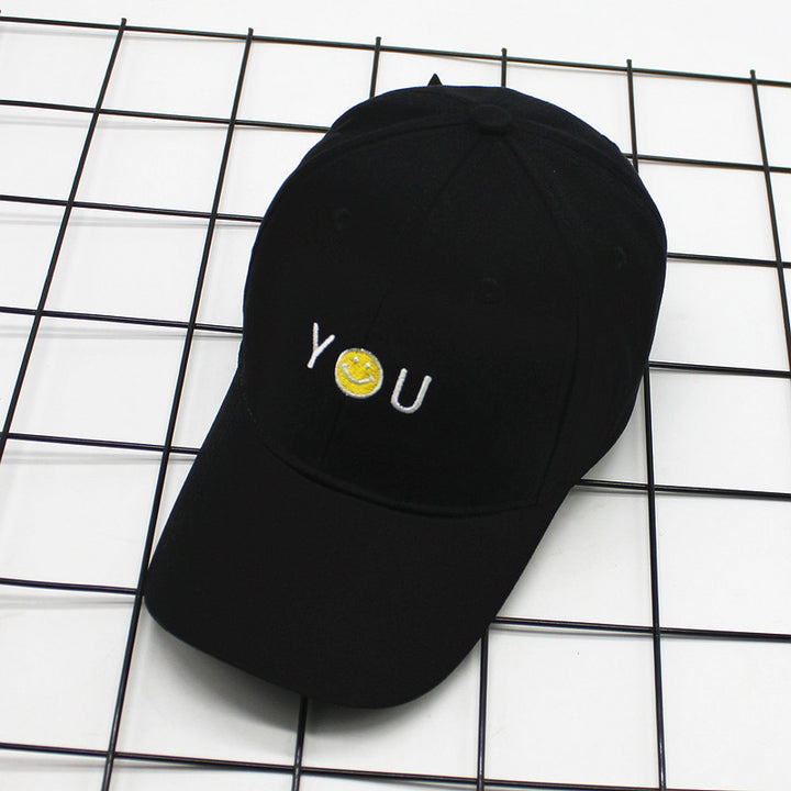 Sunscreen Peaked Cap Personalized Embroidered Yellow Belt Curved Brim Cap Patch Hat