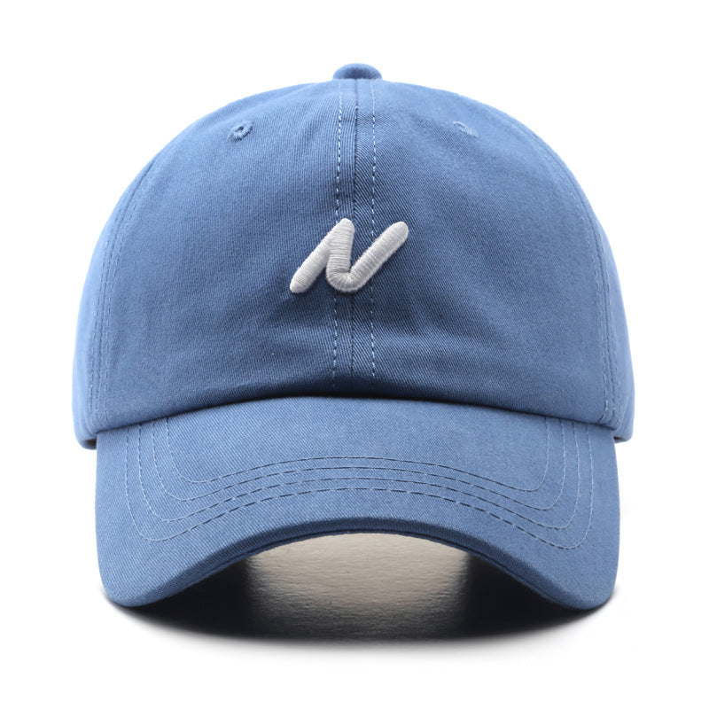 Letter Embroidered Soft Top Cap Spring/Summer Outdoor Men's Casual Sunscreen Sunshade Women's Baseball Cap