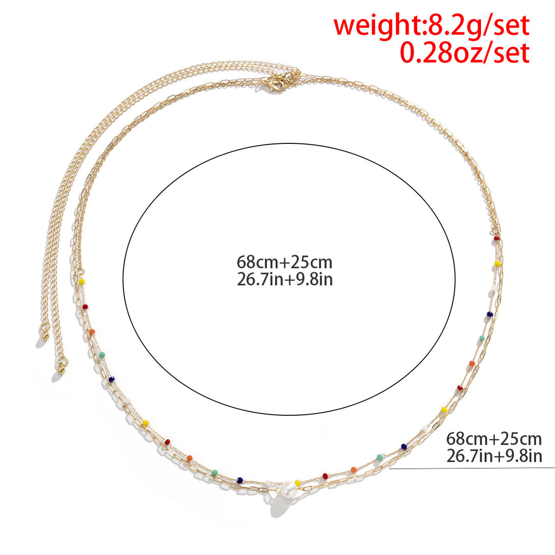 Temperament Chain Imitation Pearl Spice Girl Waist Chain