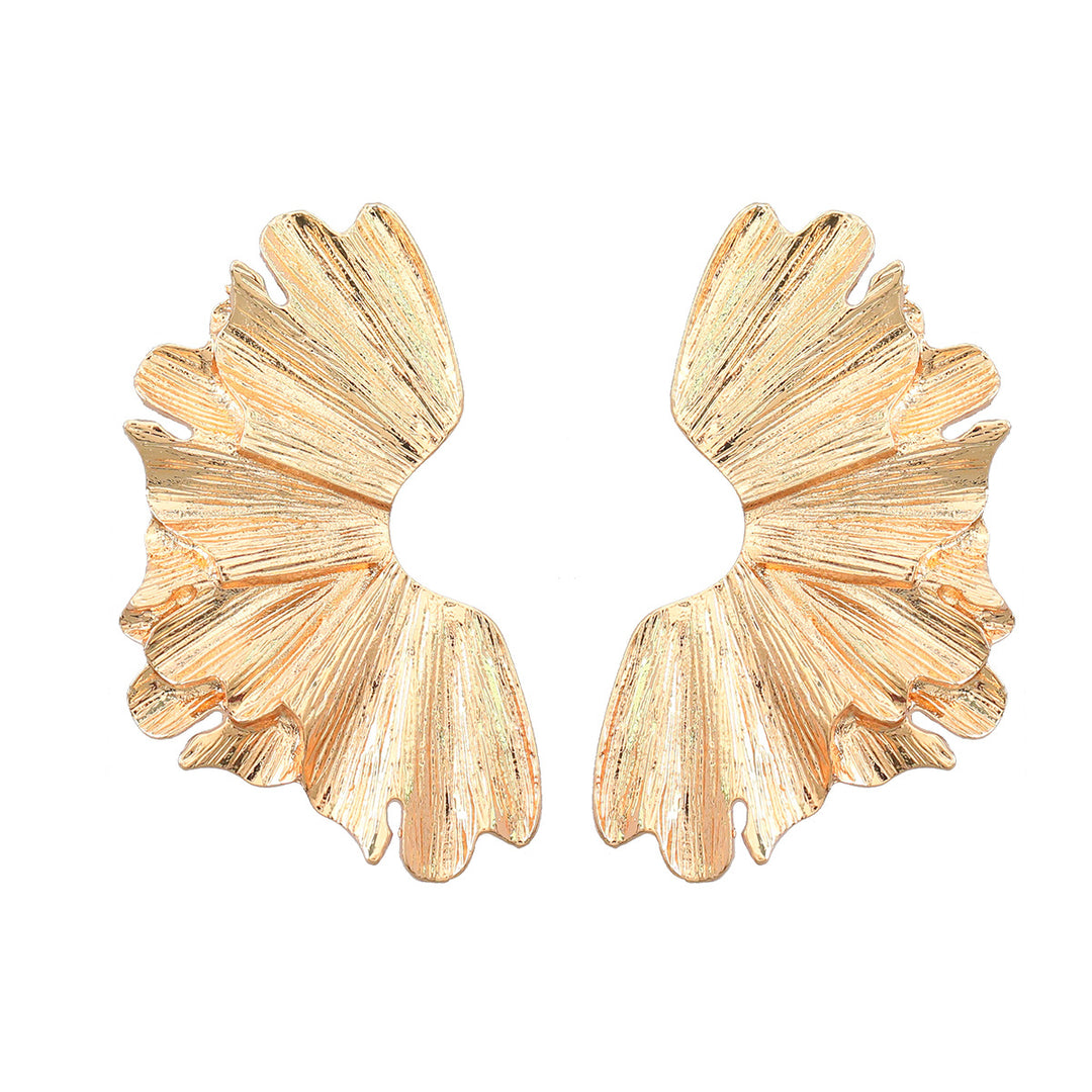 alloy floral earrings