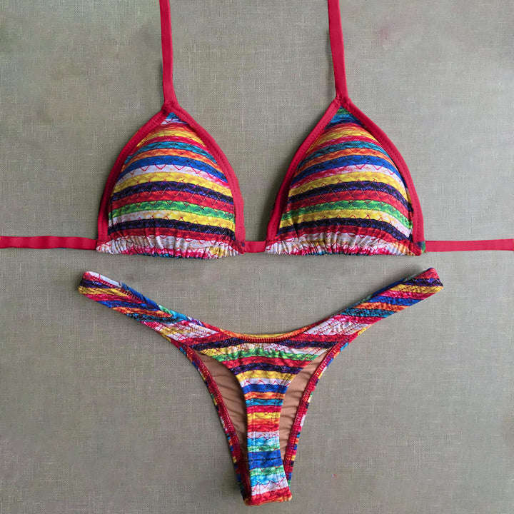 vintage art print bikini set